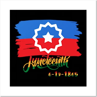 Juneteenth Flag Freedom June 19th Celebration Men Women Kids Posters and Art